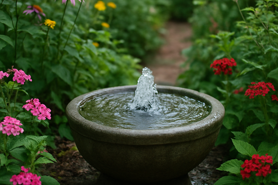 Add a Small Water Feature for Calm and Coolness illustration