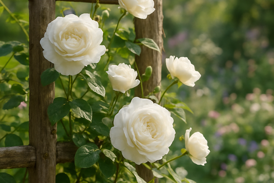 Incorporate Classic White Garden Roses for Elegance illustration