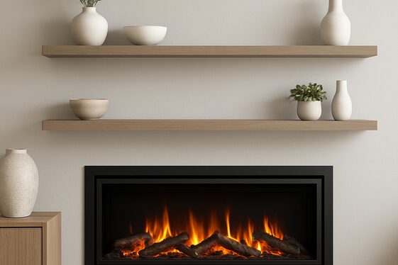Built-In Electric Fireplaces That Maximize Space illustration