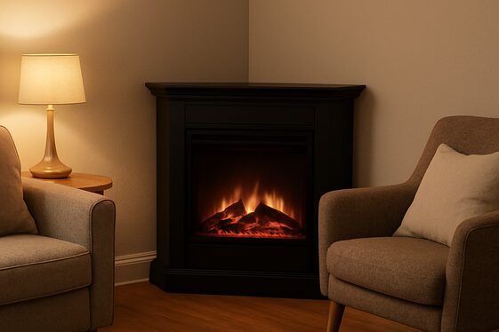 Corner Electric Fireplaces to Turn Dead Spaces Alive illustration