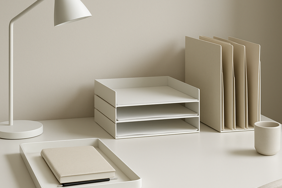 Design a Clutter-Free Workspace with Thoughtful Organization illustration
