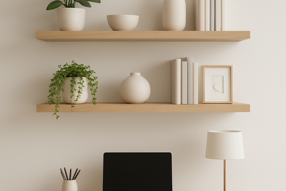 Use Floating Shelves to Save Space and Display Decor illustration