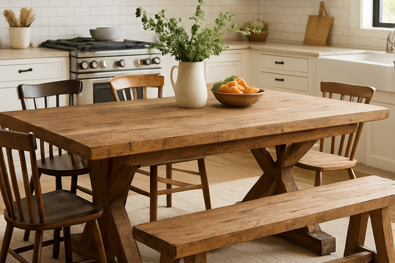 Farmhouse Tables: The Heart of the Kitchen illustration