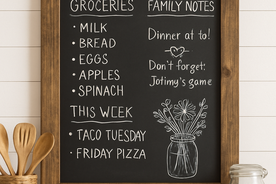 Personalized Chalkboard Walls for Family Fun illustration