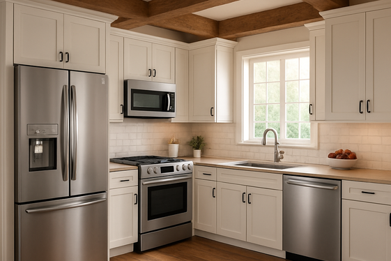 Mixing Modern Appliances with Traditional Elements illustration