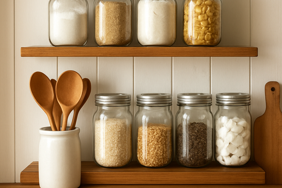 Display Mason Jars for Practical Storage illustration