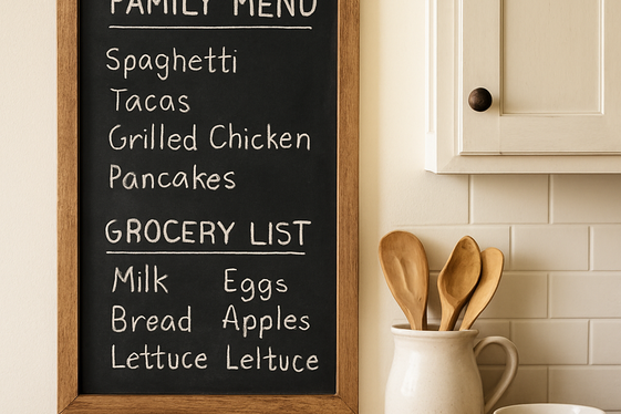 Use Chalkboard Walls for Notes and Menus illustration