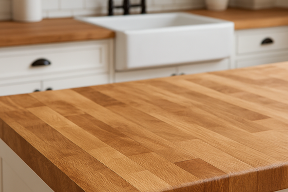 Install a Butcher Block Countertop illustration