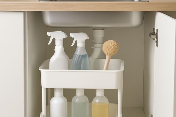 Utilize Under-Sink Storage Efficiently illustration