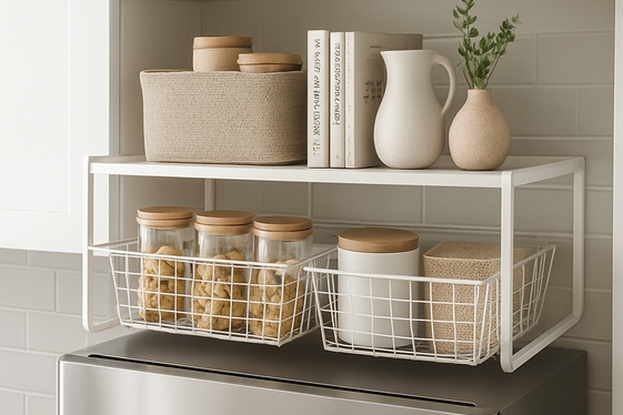 Incorporate an Over-the-Fridge Shelf illustration
