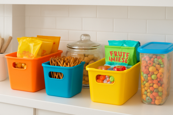 Create a Kids’ Snack Station illustration