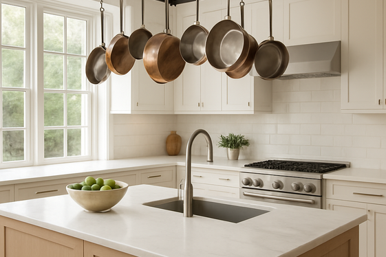Hang Pots and Pans for Easy Access illustration