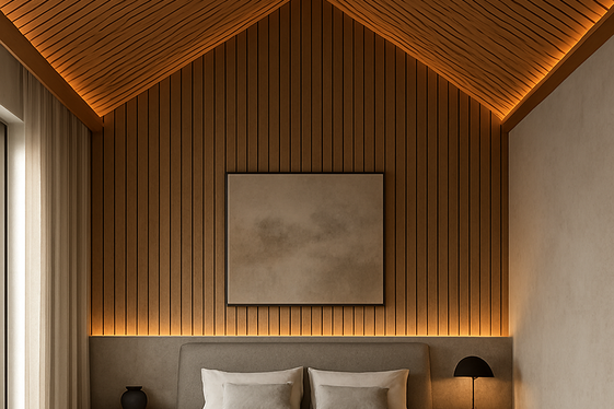 Vertical Wood Slats to Add Height illustration