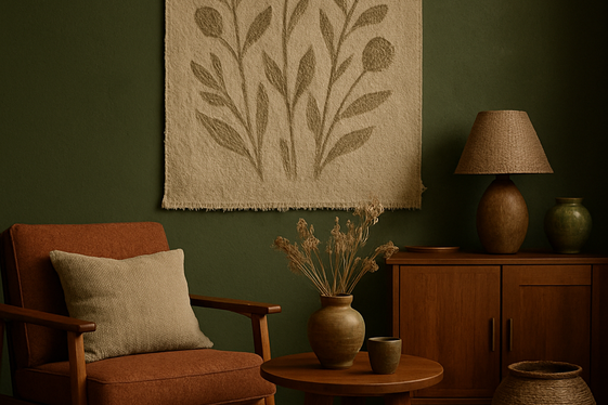 Earthy Greens Paired with Warm Browns illustration