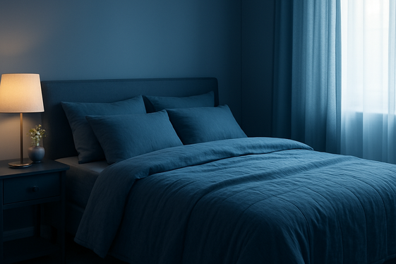 Monochromatic Blues for Serene Vibes illustration
