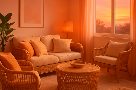 Sunset-Inspired Oranges and Pinks illustration