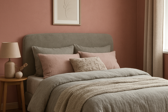 Dusty Rose with Muted Grays illustration