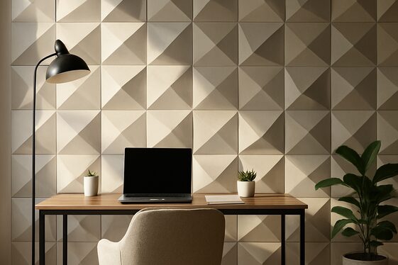D Geometric Wall Tiles for Modern Style illustration