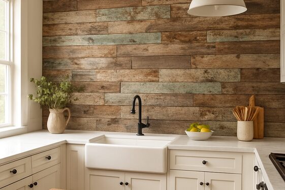 Reclaimed Wood Accent Walls for Eco-Friendly Charm illustration