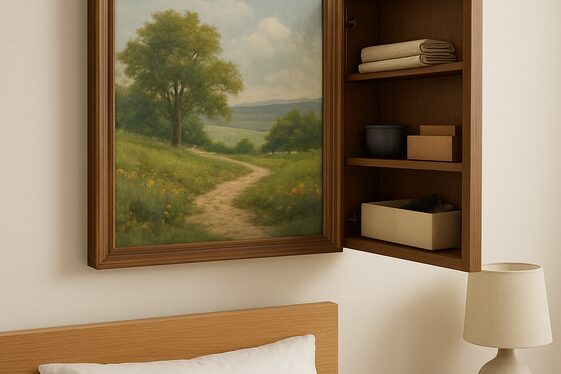 Create Hidden Storage Behind Artwork illustration