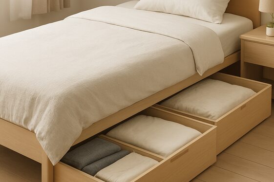 Utilize Under-Bed Storage Solutions illustration