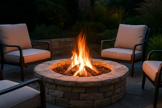 Classic Stone Fire Pit for Timeless Comfort illustration