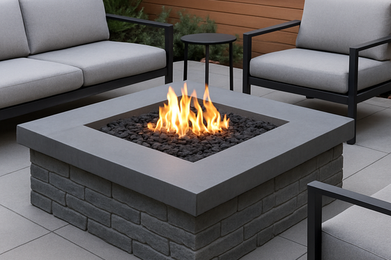 Square Fire Pit Designs for Modern Edges illustration