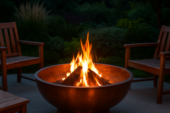 Copper Fire Pit for a Stylish Shine illustration
