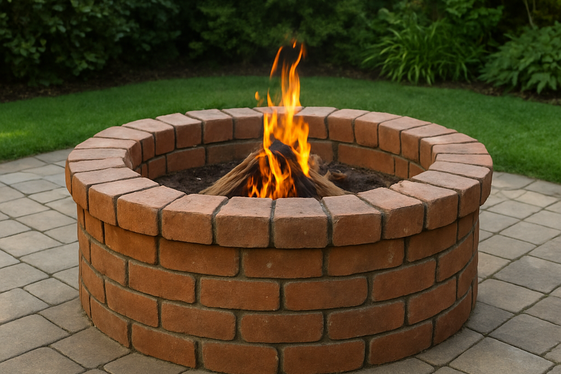DIY Brick Fire Pit for Budget-Friendly Charm illustration