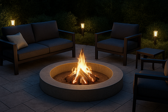 Sunken Fire Pit Design for a Unique Vibe illustration