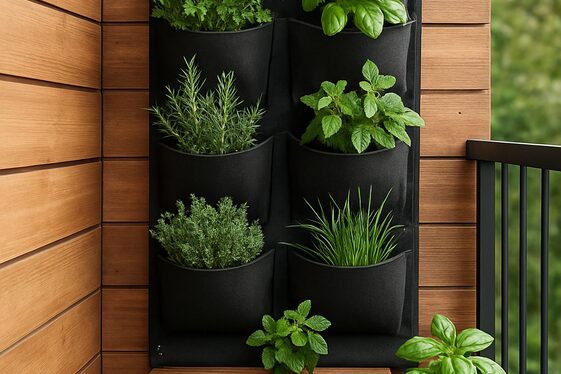 Vertical Herb Gardens to Save Space illustration
