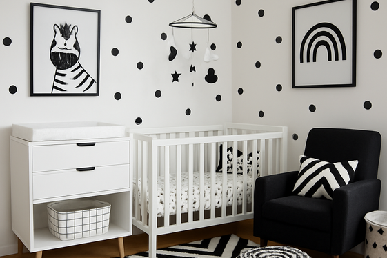 Black and White Nurseries for a Timeless Look illustration