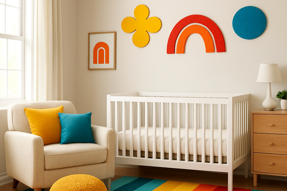 Bold Color Pops for an Energetic Nursery illustration