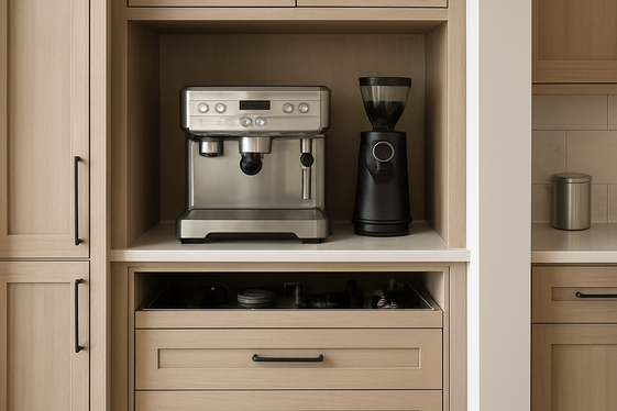 Built-In Espresso Machine Stations illustration