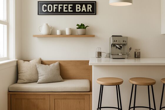 Coffee Bars with Integrated Seating illustration