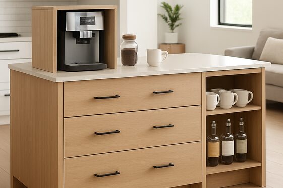 Multi-Functional Kitchen Island Coffee Bars illustration