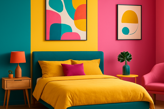 Bold Color Blocking to Energize Your Space illustration