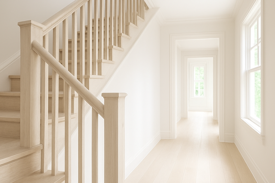 Limewash Wooden Staircase Railings for a Fresh Look illustration
