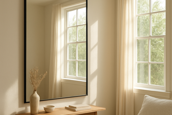 Use Mirrors to Amplify Light in Dark Rooms illustration