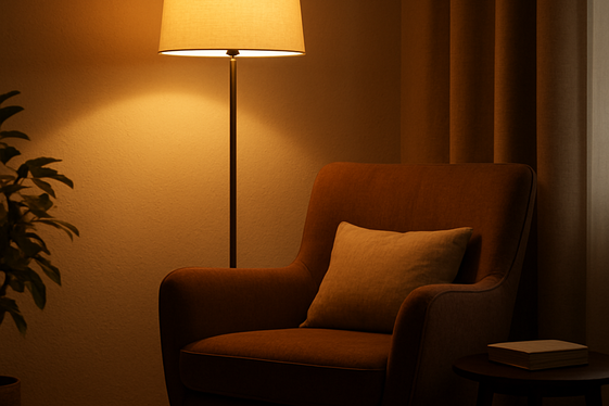 Use Floor Lamps to Fill Empty Corners illustration