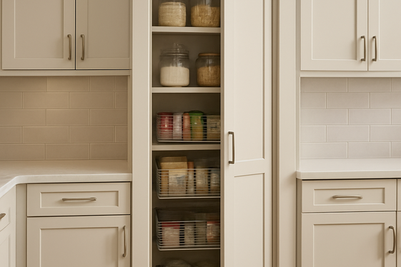Hidden Pantries to Maximize Space illustration