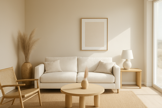 Warm Sand and Crisp White for Timeless Simplicity illustration