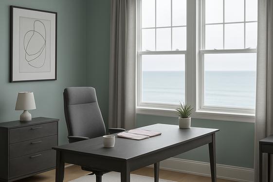 Sea Glass Green with Cool Gray for Subtle Elegance illustration