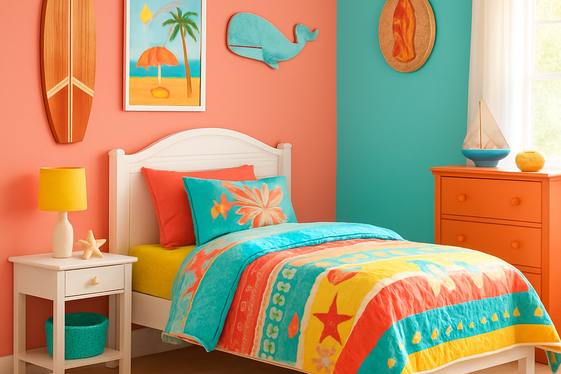 Coral and Aqua for a Playful Ocean Vibe illustration