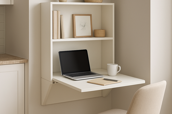 Build a Compact Wall-Mounted Workstation illustration
