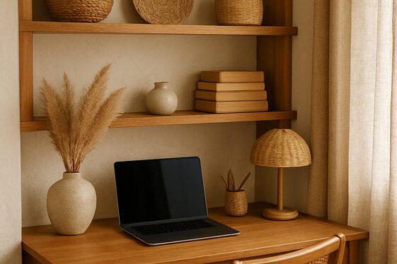Use Warm Wood Tones for a Homey Feel illustration