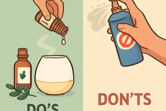 Do’s and Don’ts of Choosing Bedroom Scents illustration