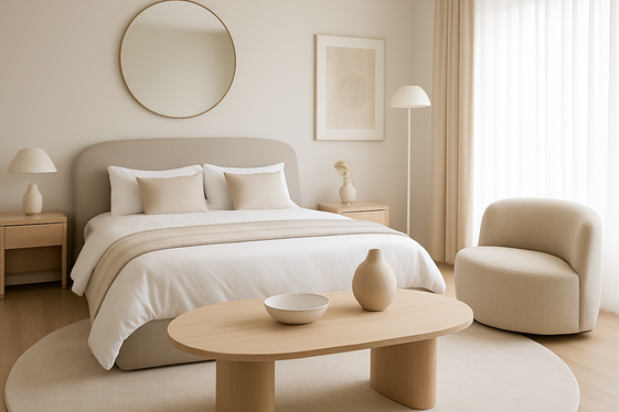 Round Rugs to Break Up Angular Furniture illustration