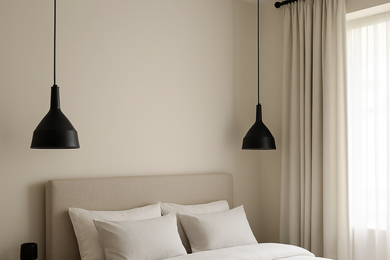 Combine Black Metal Fixtures with Cream Walls illustration
