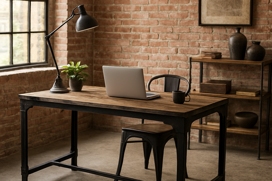 Black Industrial Desks for a Bold Statement illustration